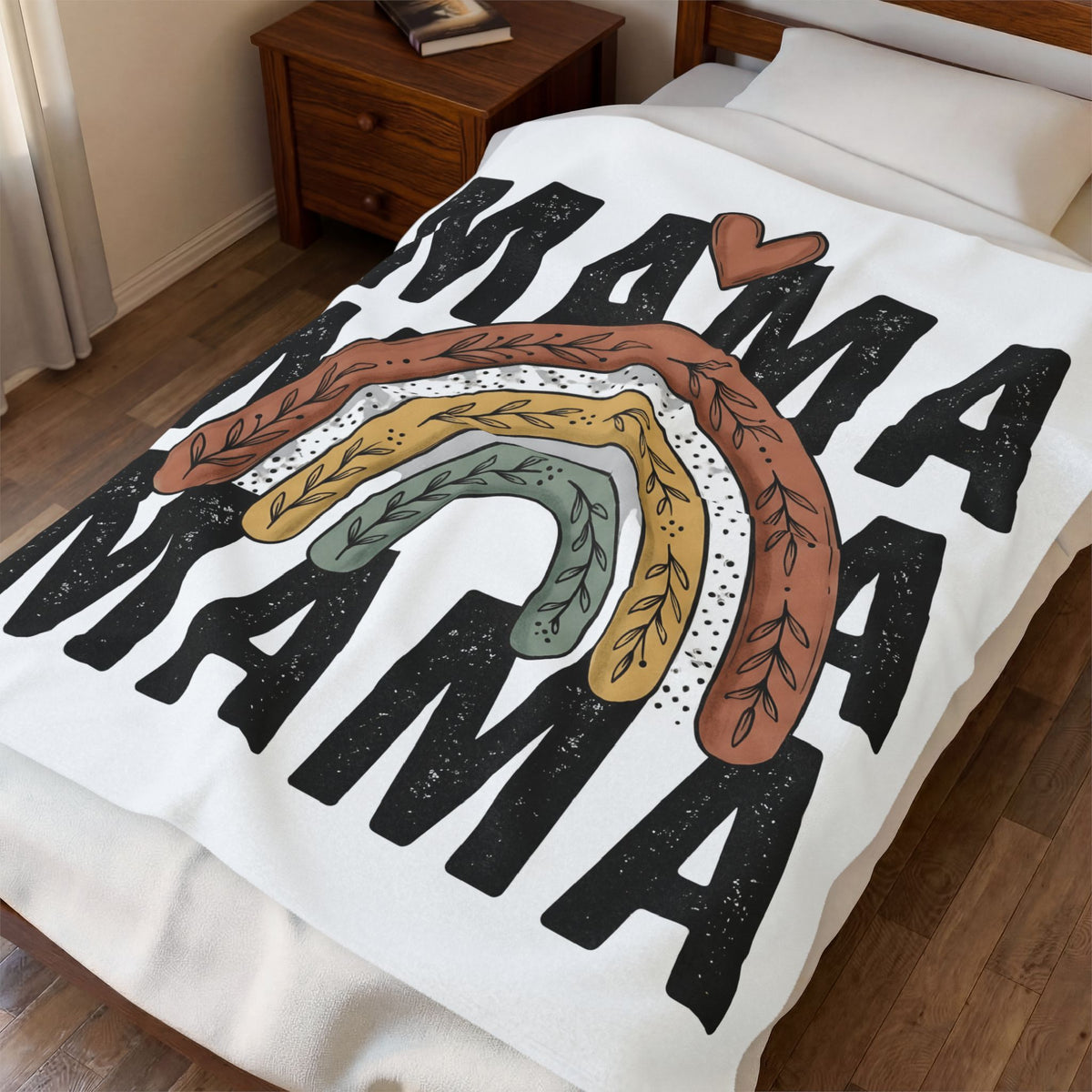 Hippie Rainbow Blanket Moms Household Gift Women Folk Blanket Rainbow T-Sh
