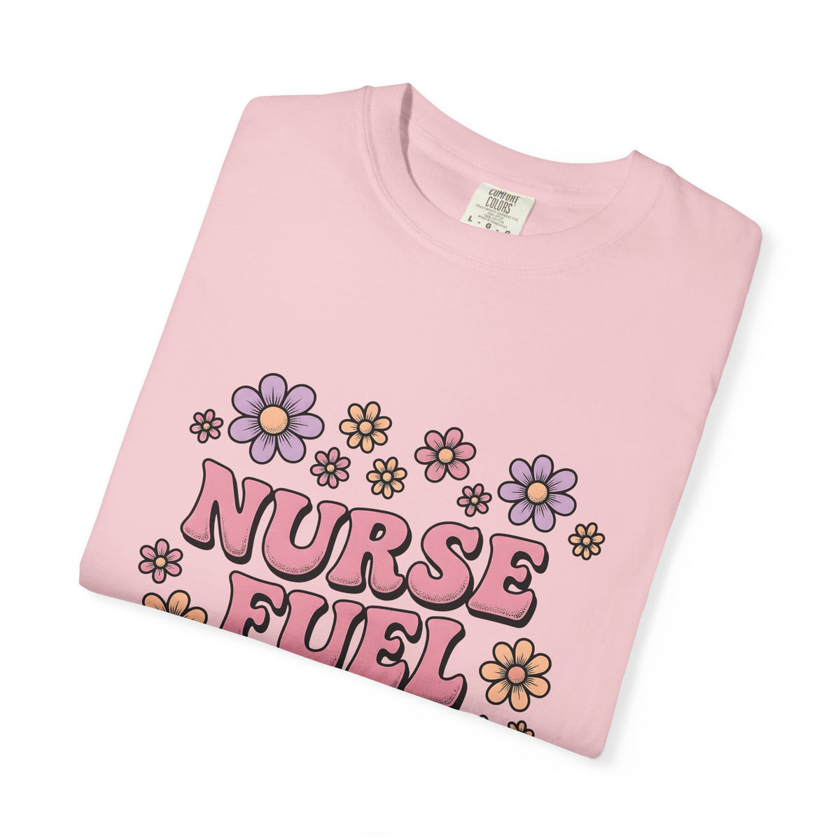 Flower Graphic T-Shirt Nurses Floral Gift Women Groovy T-Shirt Illustration T-Shirt Nurse Enthusiast Psychedelic T-Shirt Botanical Graphic Floral