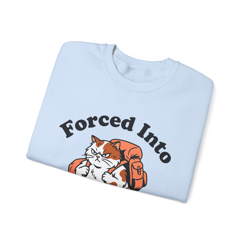 Hiking Cat Sports Activities Adventure Gift Cartoon Kitty Athlete Enthusiast Comic Exploration Sweatshirt