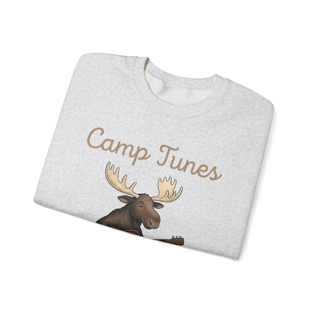 Moose Guitar Sweatshirt Camping Music Gift Women Cute Sweatshirt Guitar Sweatshirt Camper Fan Adorable Sweatshirt Music Graphic Hand Drawn Lantern Sweatshirt