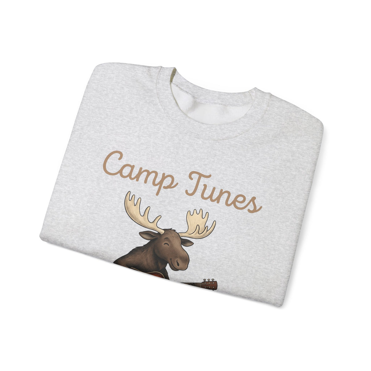 Moose Guitar Sweatshirt Camping Music Gift Women Cute Sweatshirt Guitar Sweatshirt Camper Fan Adorable Sweatshirt Music Graphic Hand Drawn Lantern Sweatshirt
