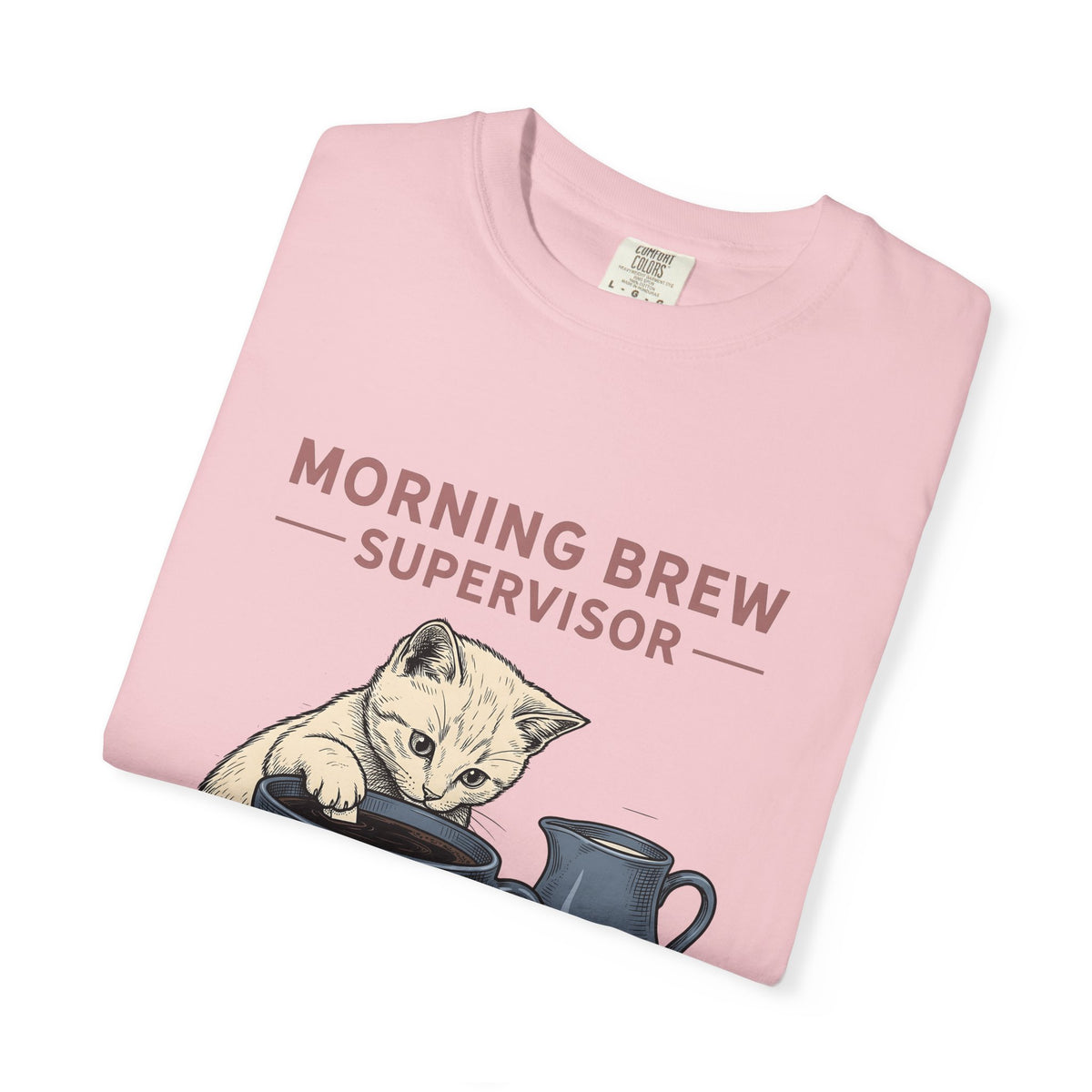 Cat Coffee Cup Cat Coffee Gift Hand Drawn Coffee Mug Cat Fan Illustrated Caffeinated T-Shirt