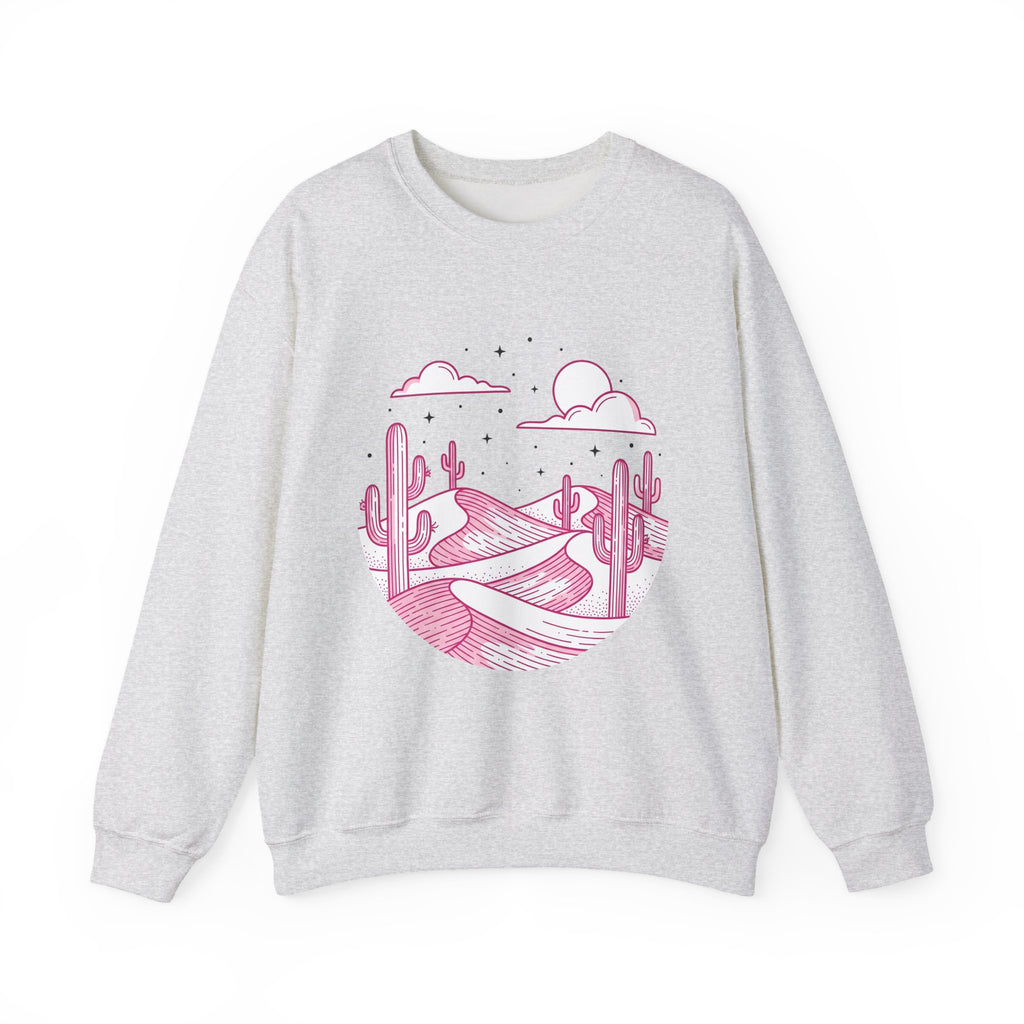 Desert Plant Desert Wilderness Gift Modern Cactus Desert Fan Succulent Wilderness Line Sweatshirt