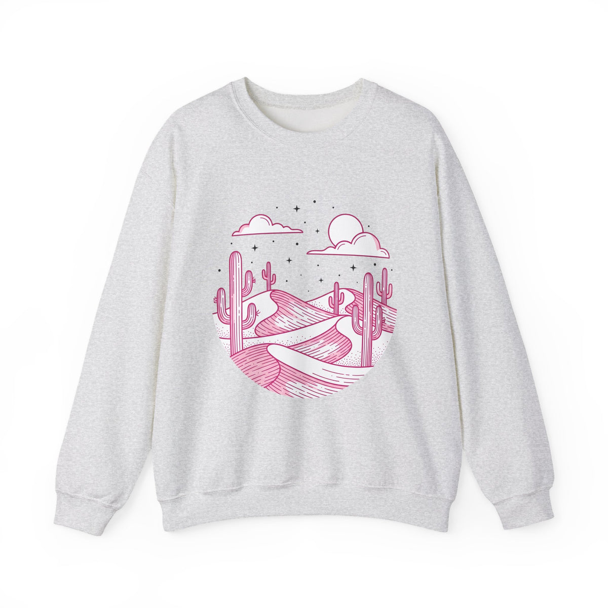 Desert Plant Desert Wilderness Gift Modern Cactus Desert Fan Succulent Wilderness Line Sweatshirt