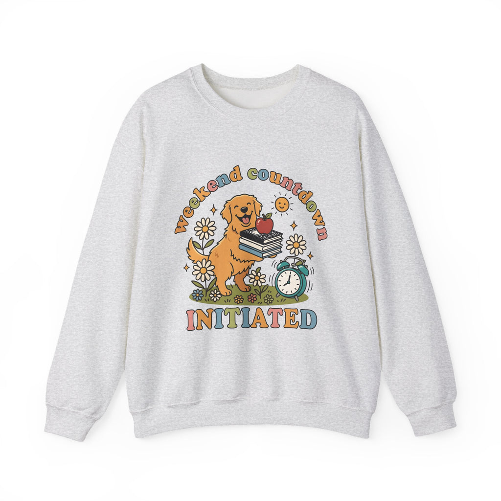 Golden Retriever Sweatshirt Teachers Education Gift Women Hand Drawn Sweatshirt Retriever Sweatshirt Educator Enthusiast Teacher Sweatshirt Learning Graphic