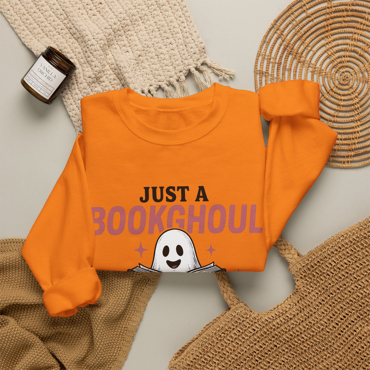 Phantom Reading Book Sweatshirt Halloween Reader Gift Women Illustration Sweatshirt Bookworm Sweatshirt Spooky Fan Ghostly Sweatshirt Book Graphic Sketch