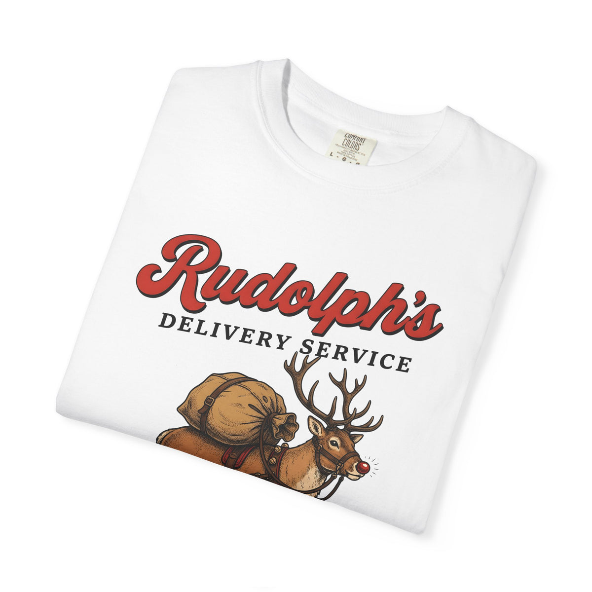 Deer Illustration T-Shirt Christmas Celebration Gift Women Retro T-Shirt Fawn T-Shirt Noel Fan Vintage T-Shirt Party Graphic Sketch Present T-Shirt