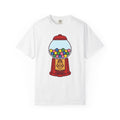 Gumball Dispenser T-Shirt Cute Classic Gift Women Cartoon T-Shirt Gumball Machine T-Shirt Adorable Fan Comic T-Shirt Retro Graphic Doodle Candy