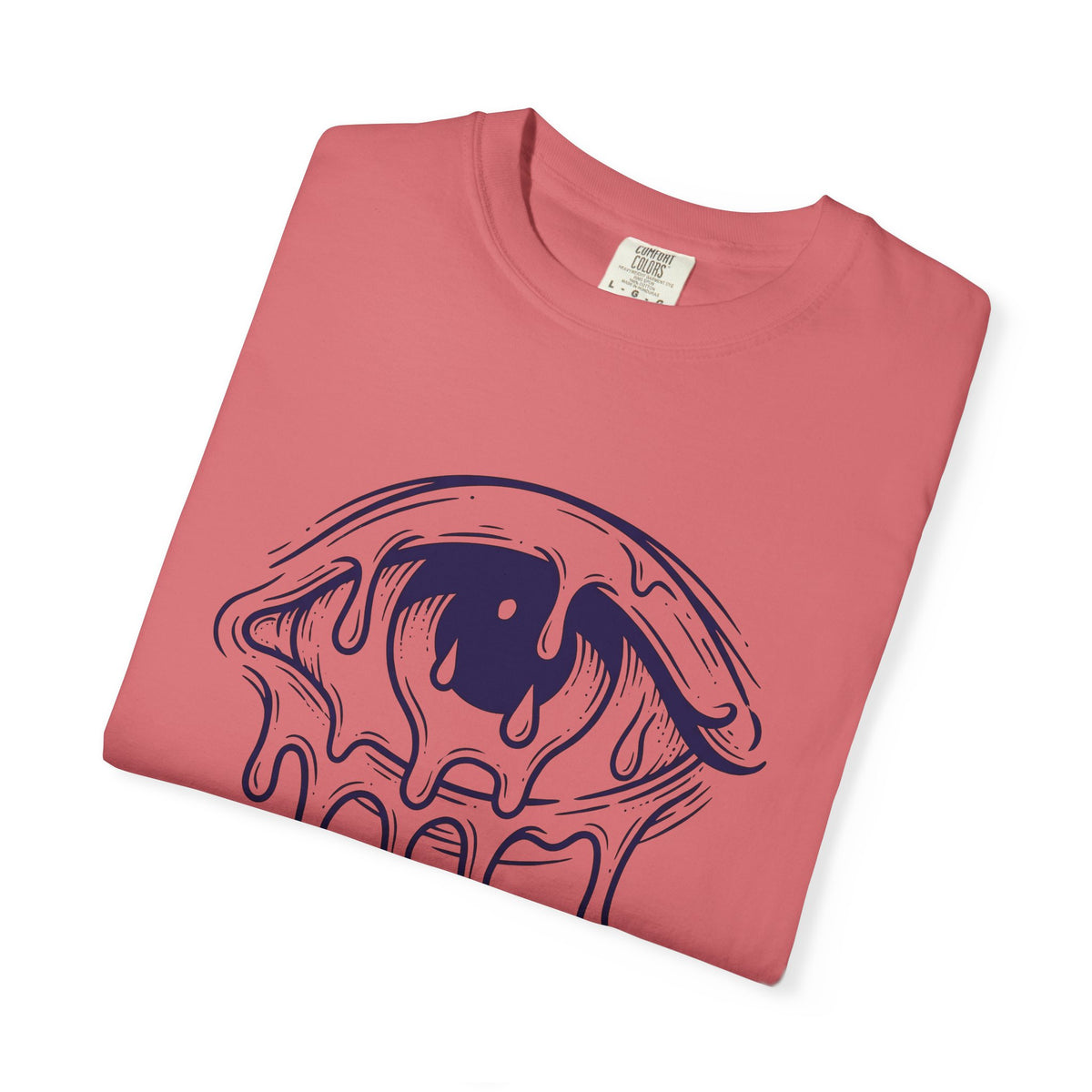 Melting Eye T-Shirt Aesthetic Gothic Gift Women Line Art T-Shirt Weeping Eye T-Shirt Style Fan Graphic T-Shirt Dark Illustration Minimal Drips