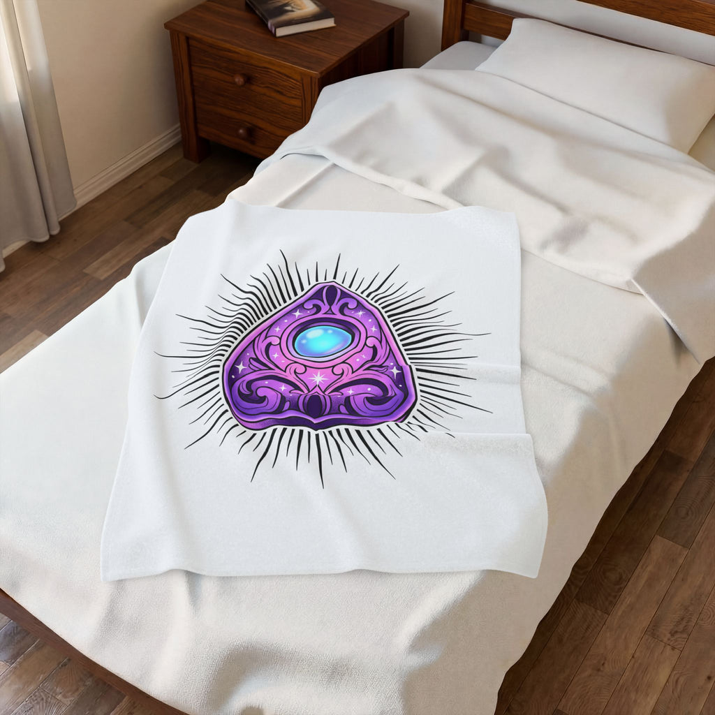 Magic Planchette Blanket Boho Chic Zodiac Gift Women Mystical Blanket Ouija Board Blanket Bohemian Fan Spiritual Blanket Astrology Graphic Trippy