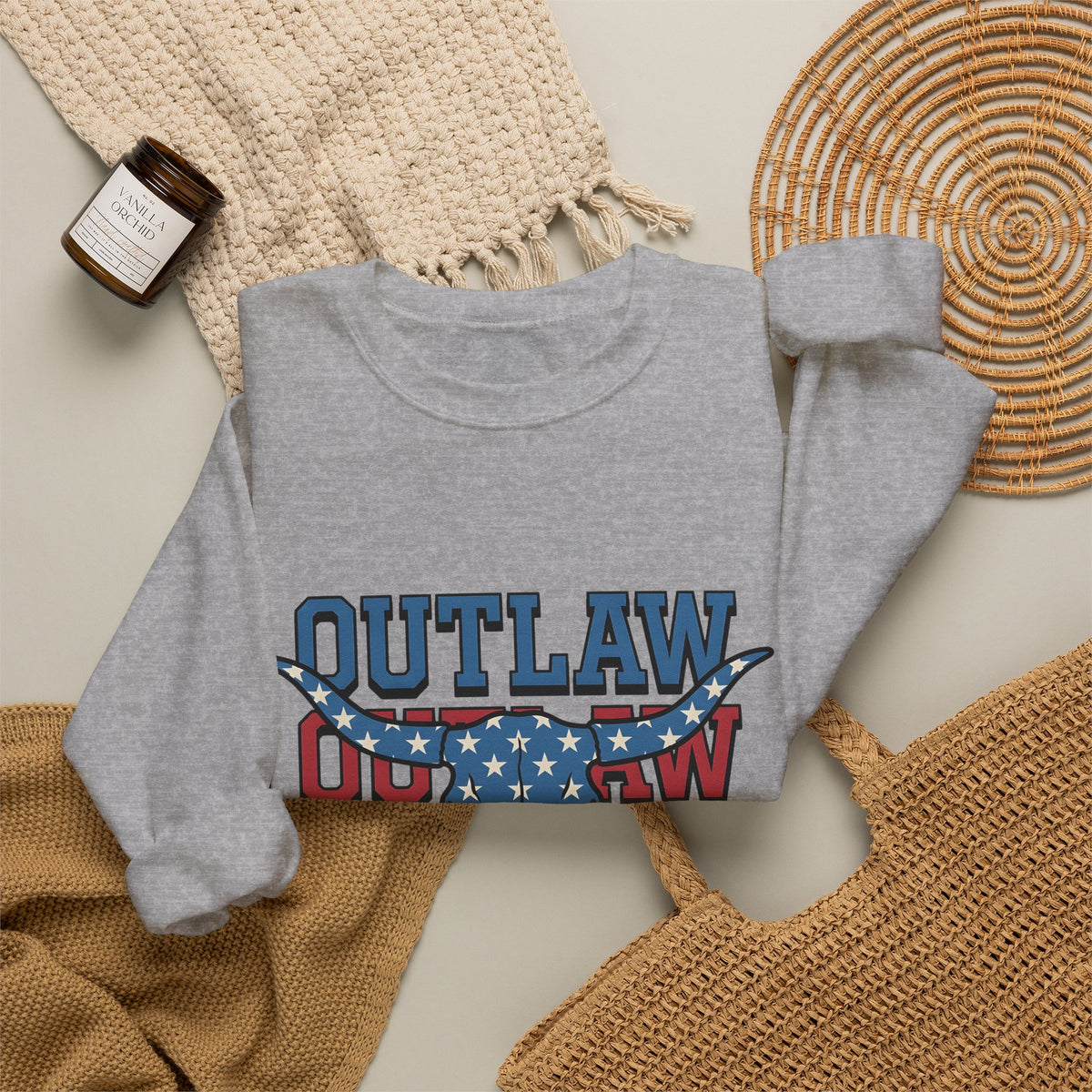 Steer Skull Sweatshirt America Ranch Gift Women Freedom Sweatshirt Cow Skull Sweatshirt American Enthusiast Western Graphic Heritage Star Patterns Sweatshirt