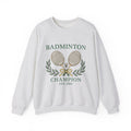 Birdie Rackets Sweatshirt Badminton Fitness Gift Women Retro Sweatshirt Shuttlecocks Sweatshirt Badminton Enthusiast Vintage Sweatshirt Workout Graphic Doodle