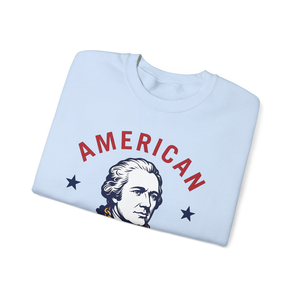 Founding Father Illustration Sweatshirt America Heritage Gift Women Traditional Sweatshirt Patriot Sweatshirt American Fan Historical Sweatshirt Heritage
