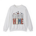 Floral Home Graphic Sweatshirt America Patriotic Gift Women Boho Sweatshirt Home Decor Sweatshirt American Fan Bohemian Sweatshirt Star Graphic Retro Butterfly