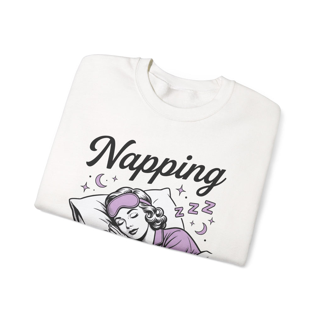 Sleeping Girl Sweatshirt Funny Bedtime Gift Women Antique Sweatshirt Slumbering Girl Sweatshirt Humor Fan Vintage Sweatshirt Sleep Graphic Classic Clock Sweatshirt