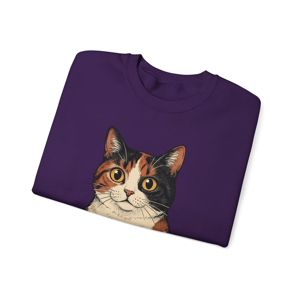 Kitten Sweatshirt Sweatshirt Cat Herbal Gift Women Sketch Sweatshirt Cat Cup Sweatshirt Cat Fan Feline Drawing Sweatshirt Herbalism Graphic Retro Tea Sweatshirt Sweatshirt