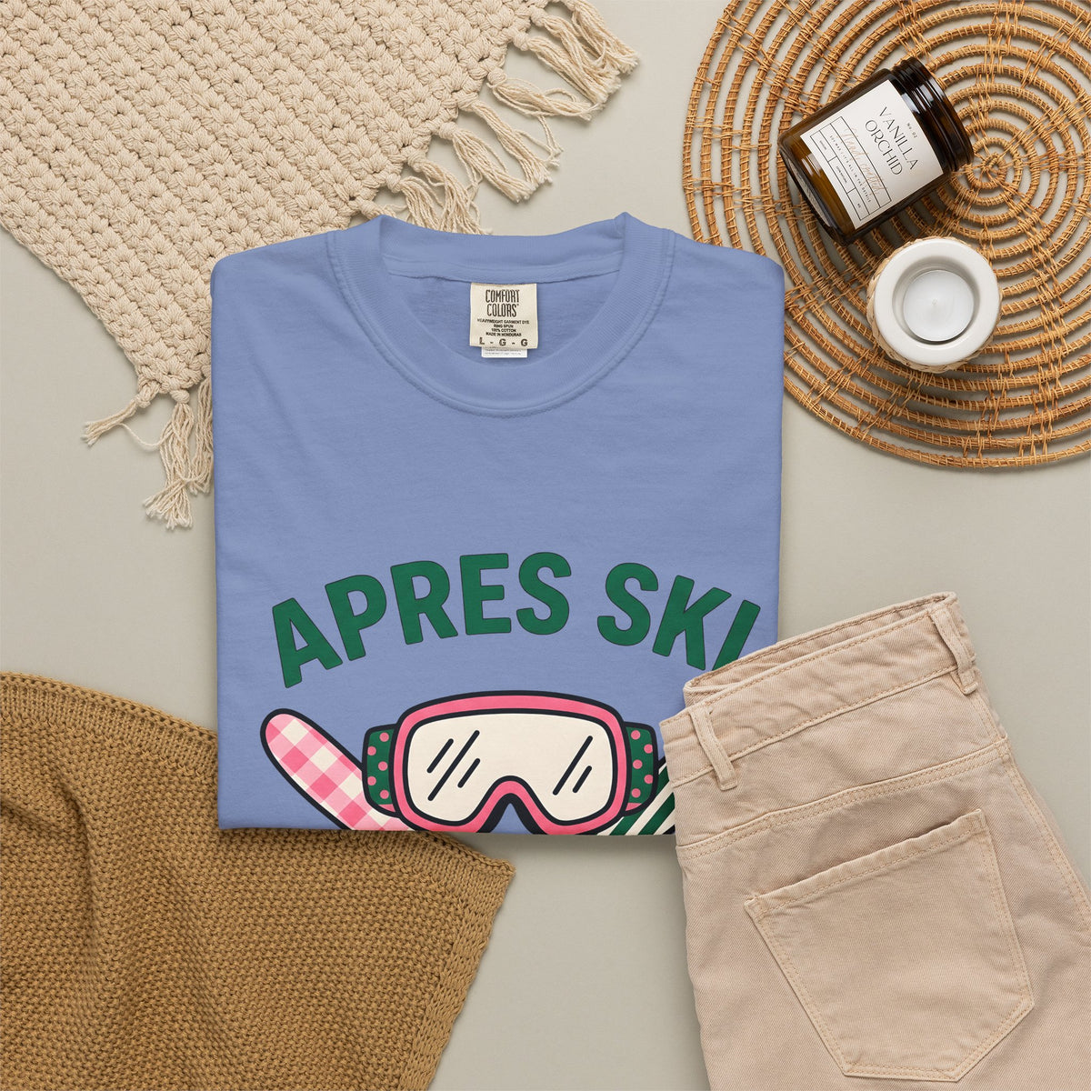 Ski Goggles T-Shirt Skiing Winter Gift Women Cartoon T-Shirt Snow Goggles T-Shirt Snowboarder Enthusiast Comic T-Shirt Frost Graphic Retro Crossed