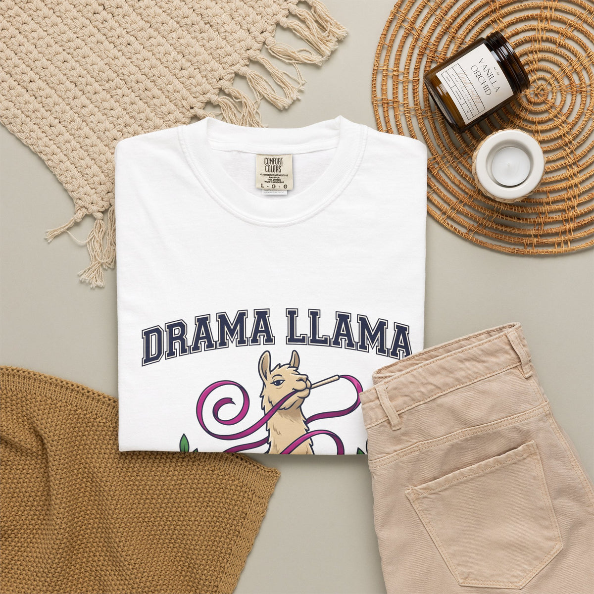 Alpaca Ribbon Gymnastics T-Shirt Gymnastics Wildlife Gift Women Animated T-Shirt Gymnast T-Shirt Gymnastics Enthusiast Cartoon T-Shirt Animal