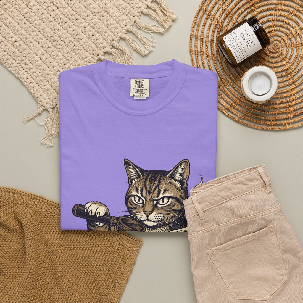 Coffee Cat T-Shirt Cat Espresso Gift Women Retro T-Shirt Kitty Cat T-Shirt Cat Fan Fifties T-Shirt Cappuccino Graphic Sketch Latte T-Shirt T-Shirt