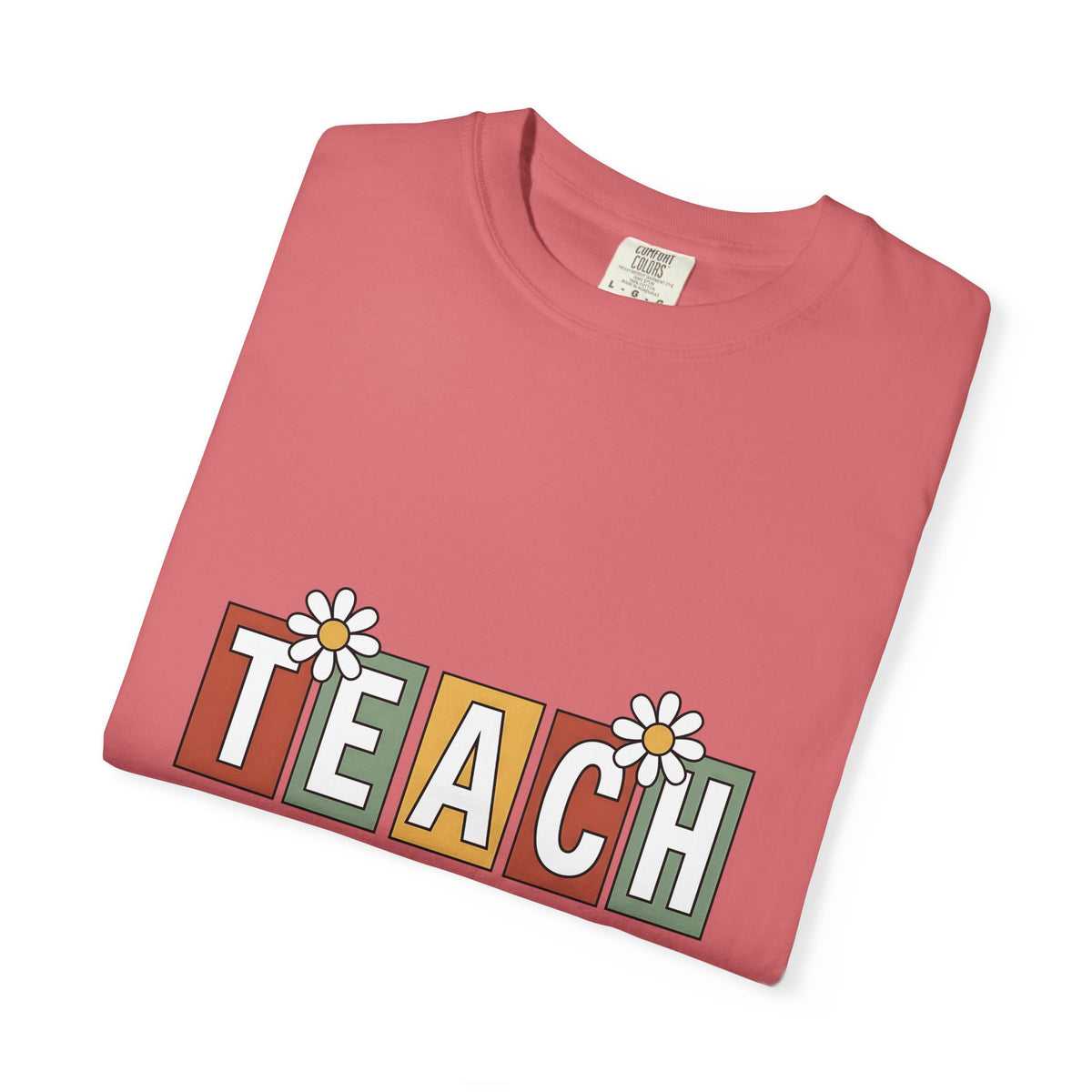 Flower Alphabet Art T-Shirt Teachers Education Gift Women Tribal T-Shirt Alphabet T-Shirt Educator Enthusiast Ethnic T-Shirt Learning Graphic