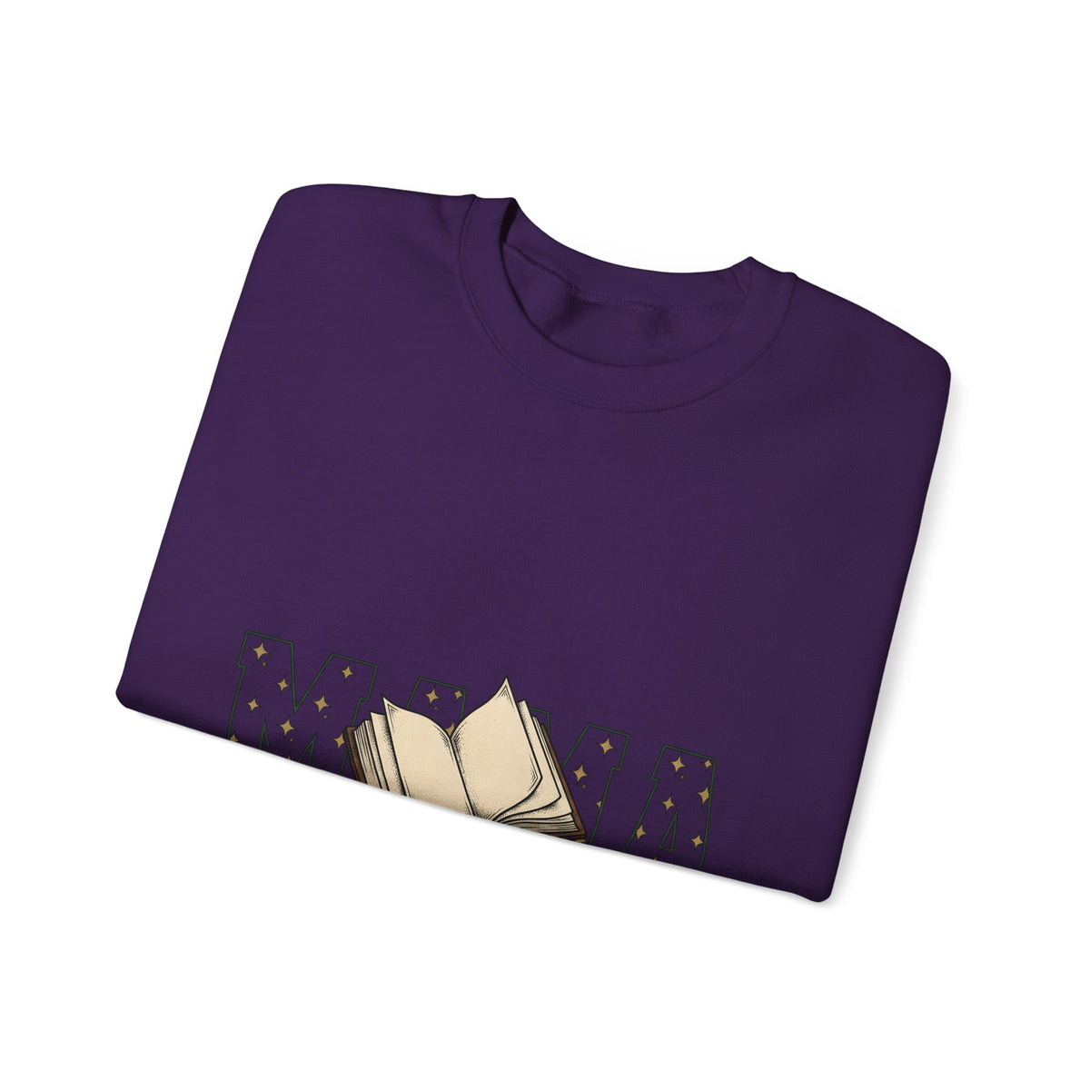 Open Book Sweatshirt Mom Novels Gift Women Cartoon Sweatshirt Booklet Sweatshirt Mother Fan Illustrated Sweatshirt Book Graphic Line Art Stars Sweatshirt