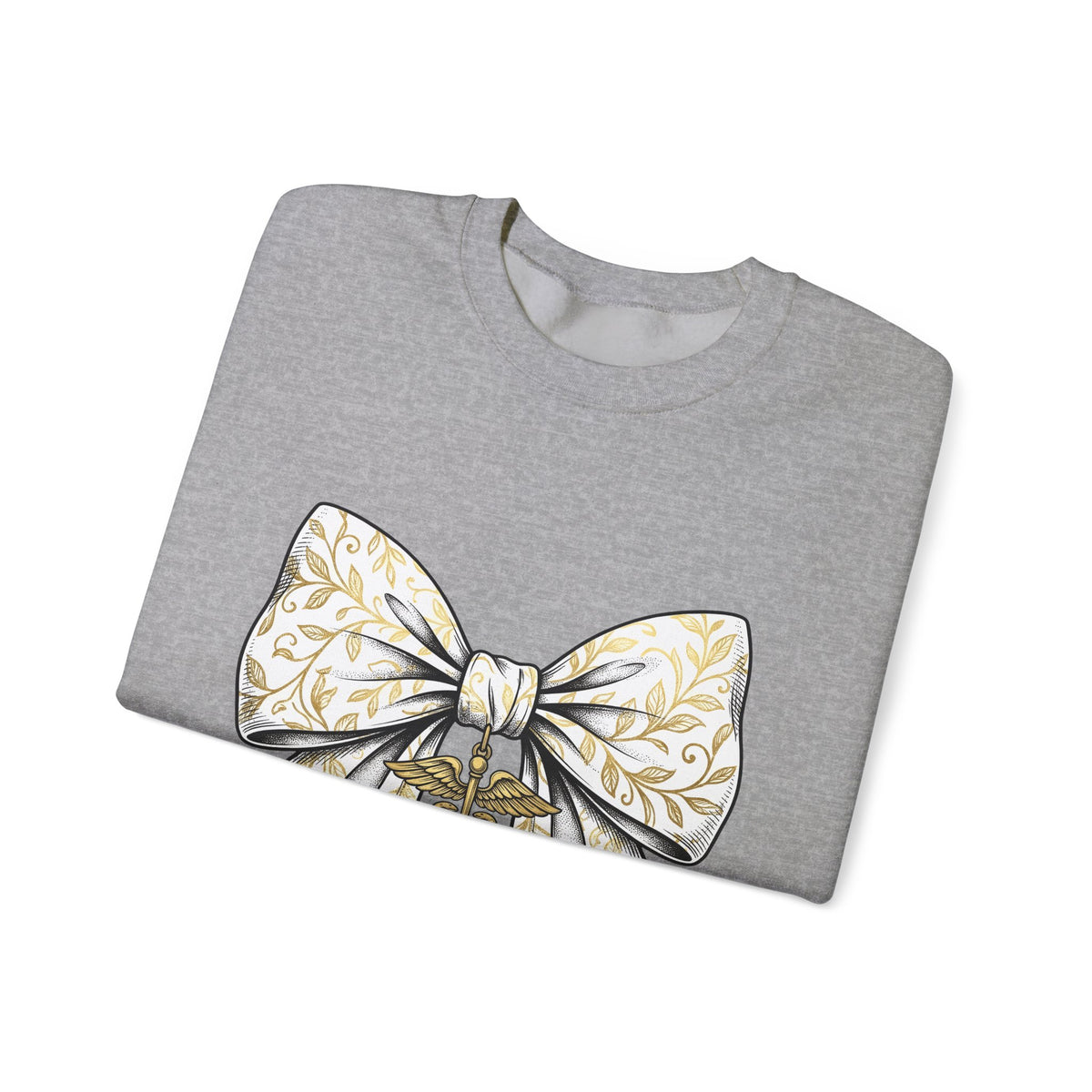Medical Bow Sweatshirt Nurses Healthcare Gift Women Botanical Sweatshirt Medical Bow Tie Sweatshirt Nurse Enthusiast Botanical Illustration Medical Graphic