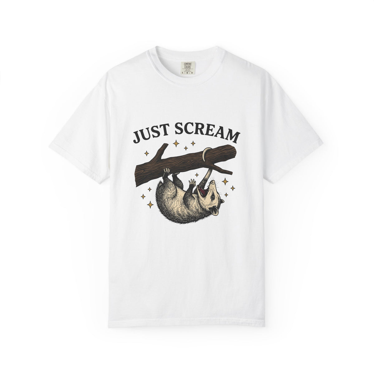 Possum Possum Animal Gift Vintage Opossum Possum Fan Retro Wildlife Hand Drawn Tree T-Shirt