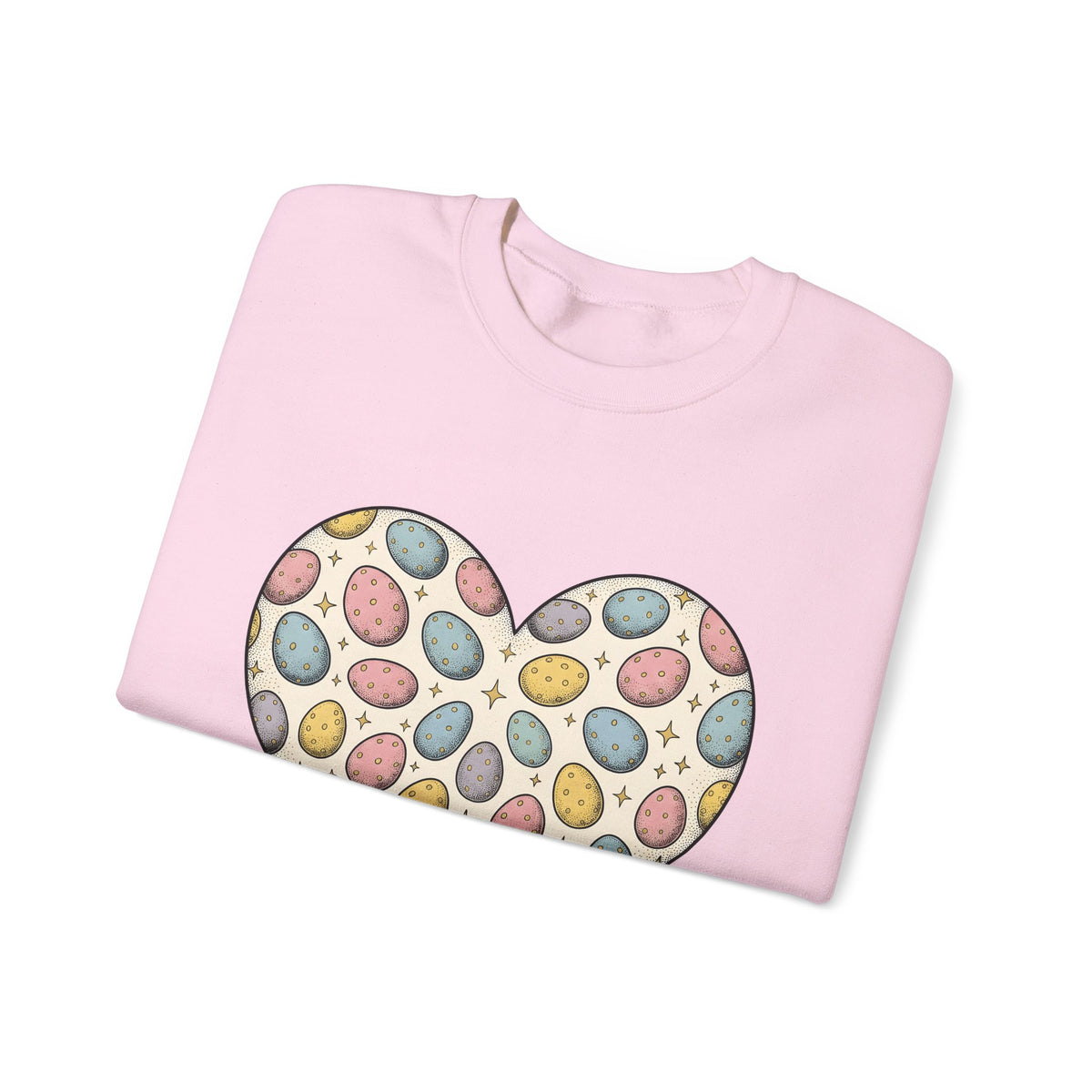 Heart Egg Sweatshirt Easter Festivity Gift Women Hand Drawn Sweatshirt Easter Egg Sweatshirt Easter Fan Hand Drawn Sweatshirt Celebration Graphic Classic