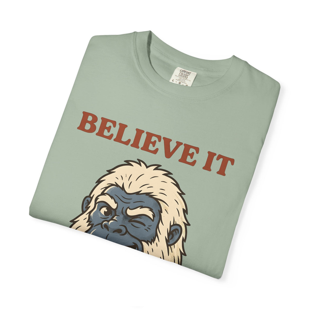Abominable Snowman Face T-Shirt Christmas Jokes Gift Women Comic T-Shirt Yeti T-Shirt Xmas Fan Cartoon T-Shirt Pun Graphic Retro Holiday Lights