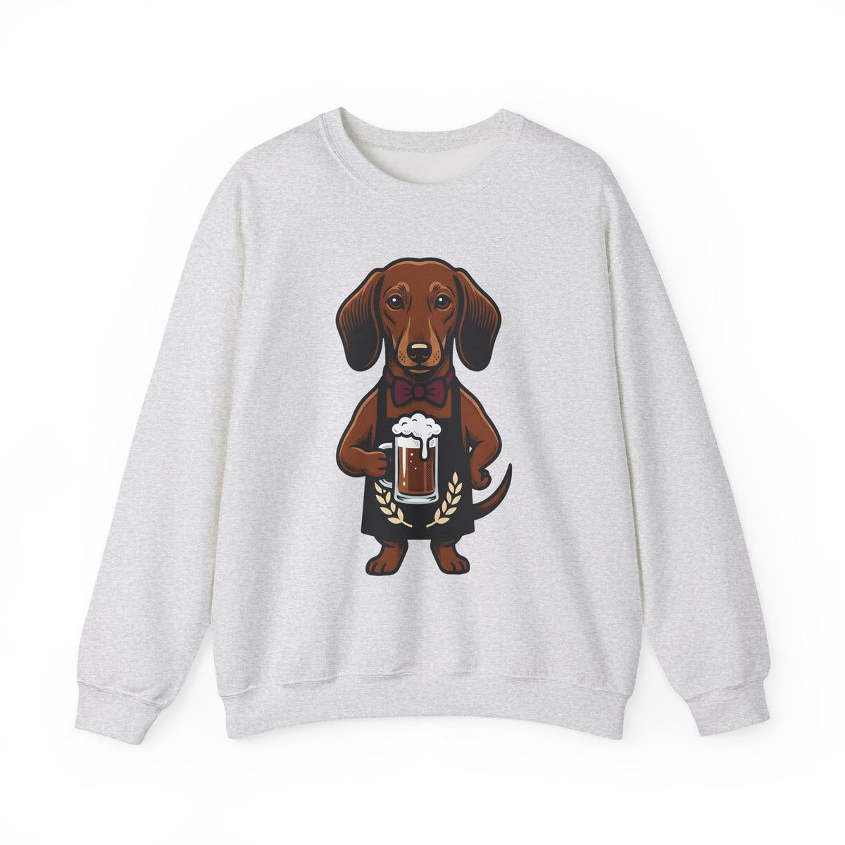 Dachshund Beer Sweatshirt Dog Humor Gift Women Cartoon Sweatshirt Wiener Dog Sweatshirt Dog Fan Comic Sweatshirt Funny Graphic Vintage Bow Tie Sweatshirt