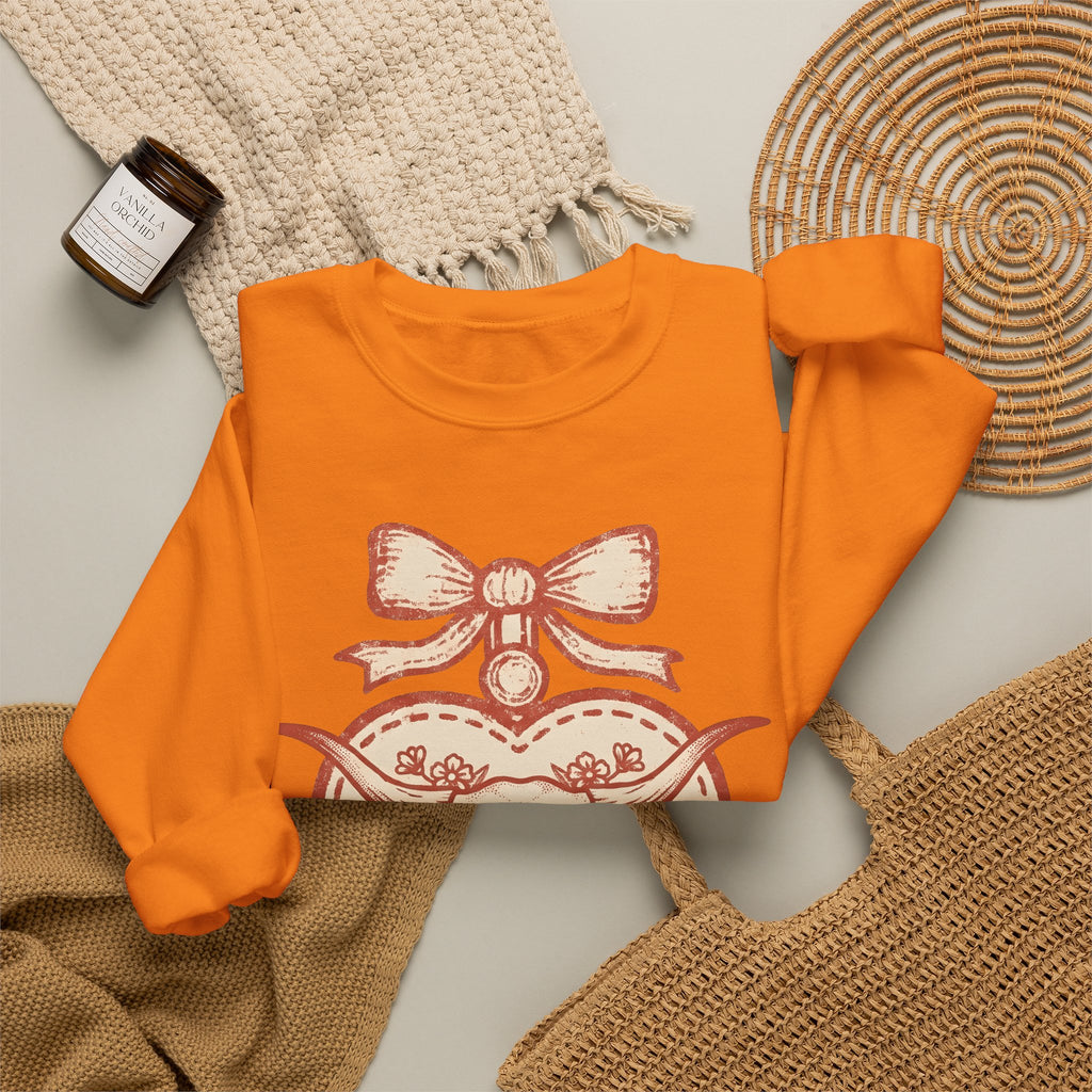 Steer Skull Cowgirl Hippie Gift Retro Bull Skull Rodeo Fan Vintage Bohemian Farmhouse Love Sweatshirt