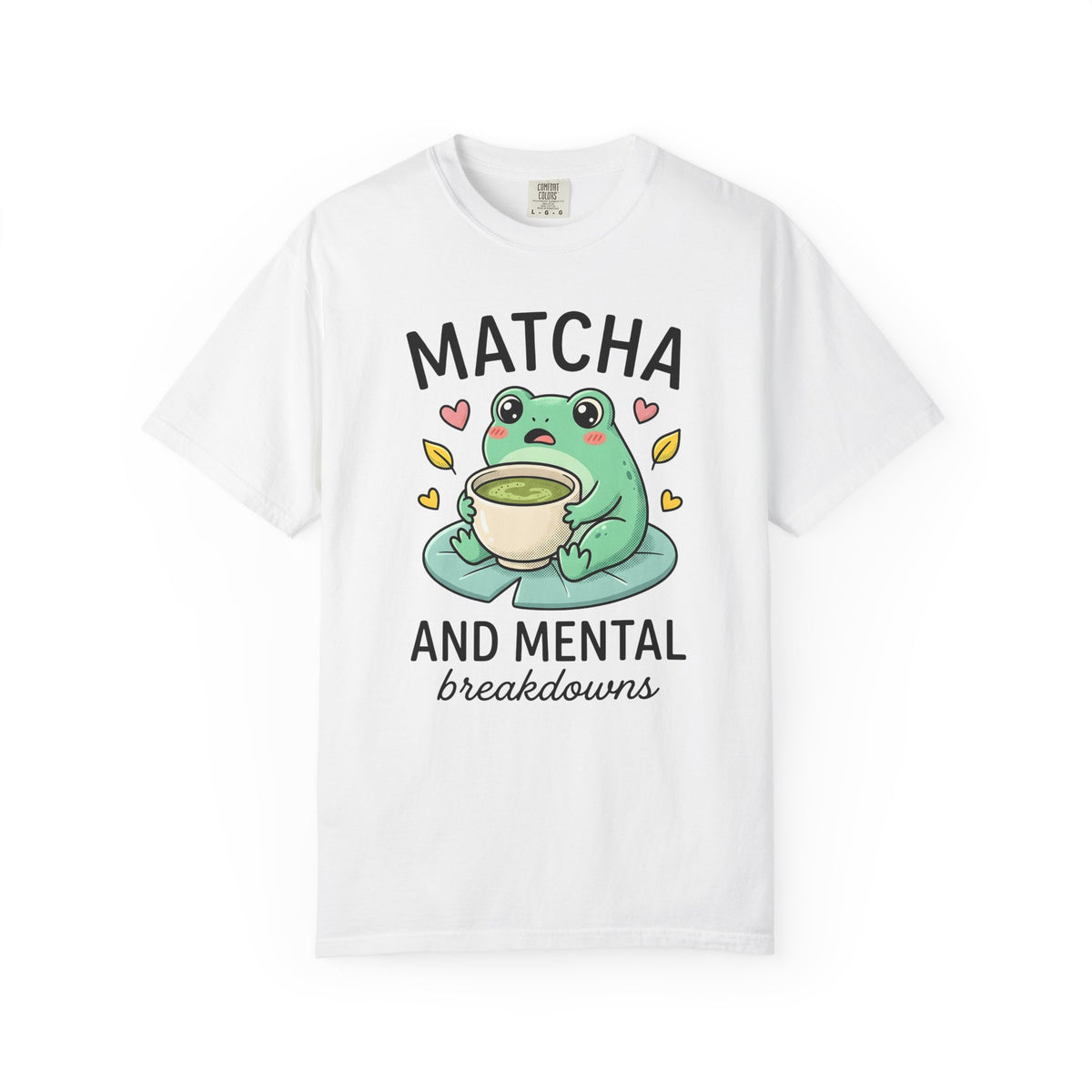 Frog Tea T-Shirt Coffee Animal Gift Women Kawaii T-Shirt Toad Drink T-Shirt Coffee Fan Creature Graphic T-Shirt Cartoon Hearts T-Shirt
