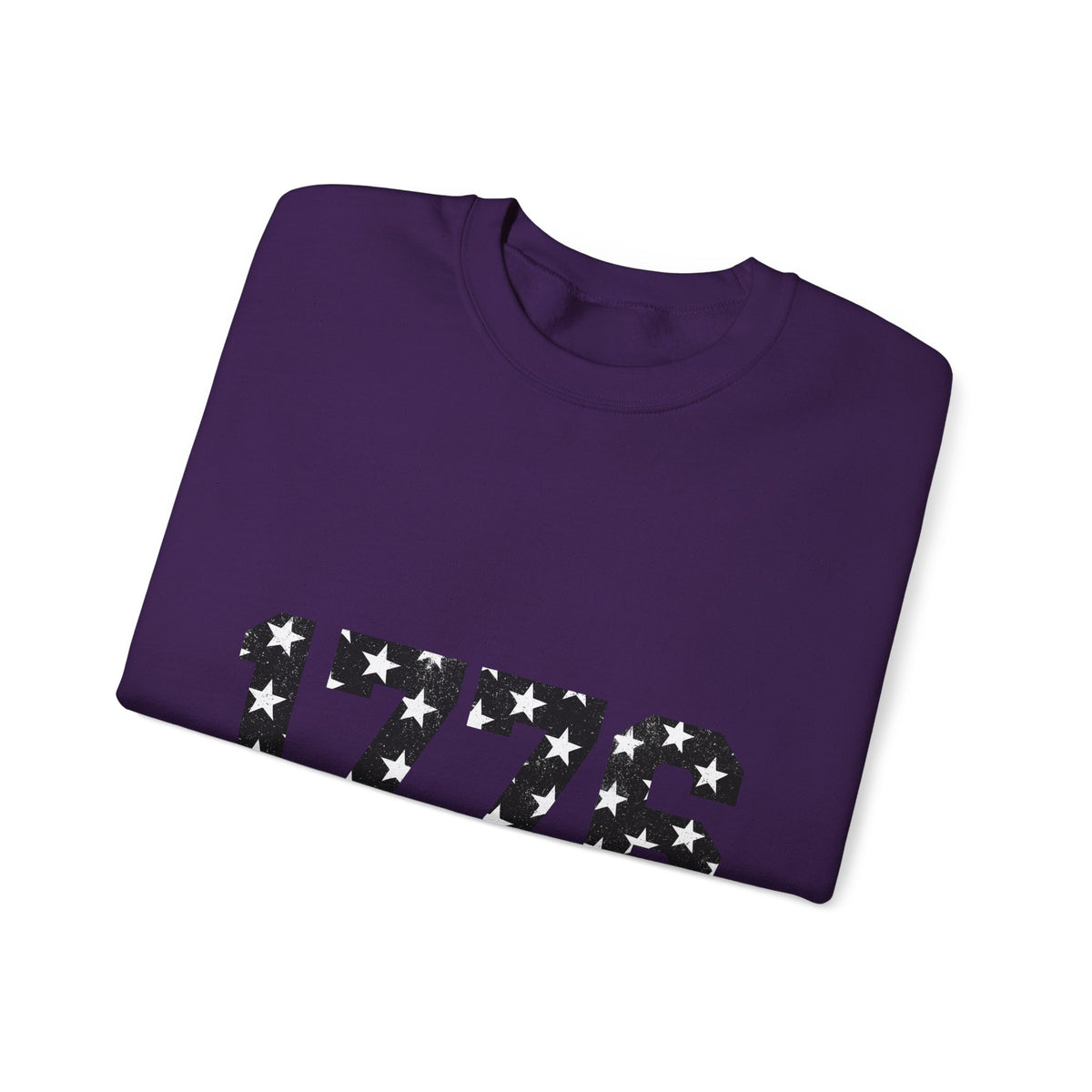Star Pattern Digits 4Th Of July America Gift Grunge Number 4Th Of July Fan Sweatshirt