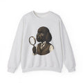 Poodle Detective Sweatshirt Dog Humor Gift Women Vintage Sweatshirt Dog Detective Sweatshirt Dog Fan Canine Comic Graphic Sweatshirt Hand Drawn Magnifying