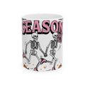 Skull Roller Skate Mug Halloween Celebration Gift Women Vintage Mug Roller Skating Mug Spooky Fan Retro Mug