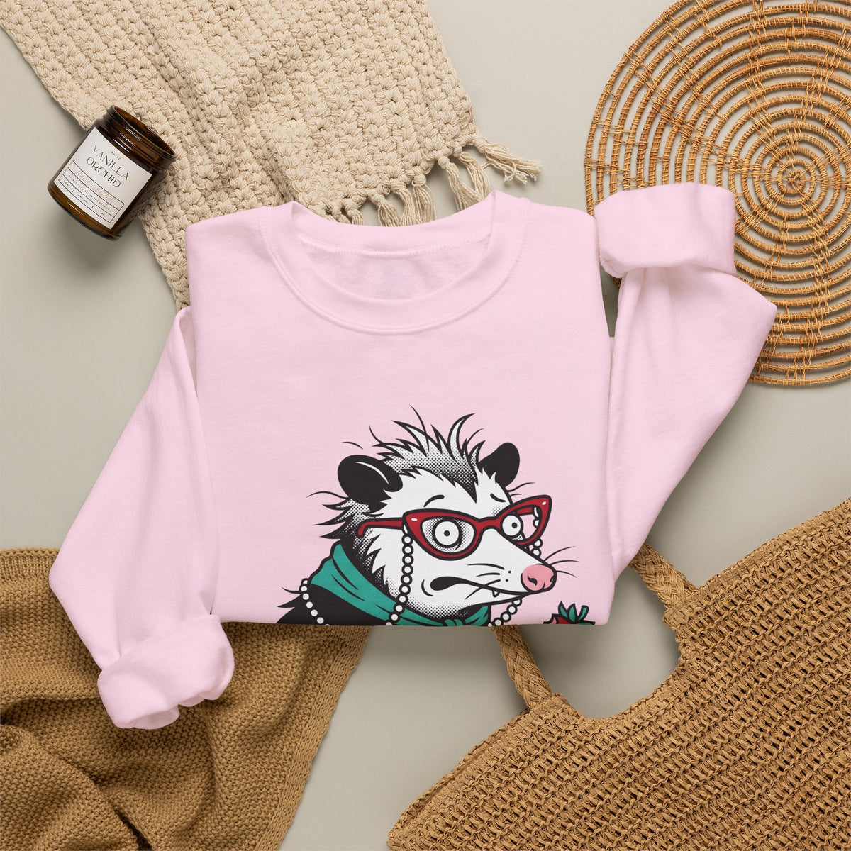Opossum Possum Wildlife Gift Comic Possum Opossum Fan Opossum Wildlife Sweatshirt
