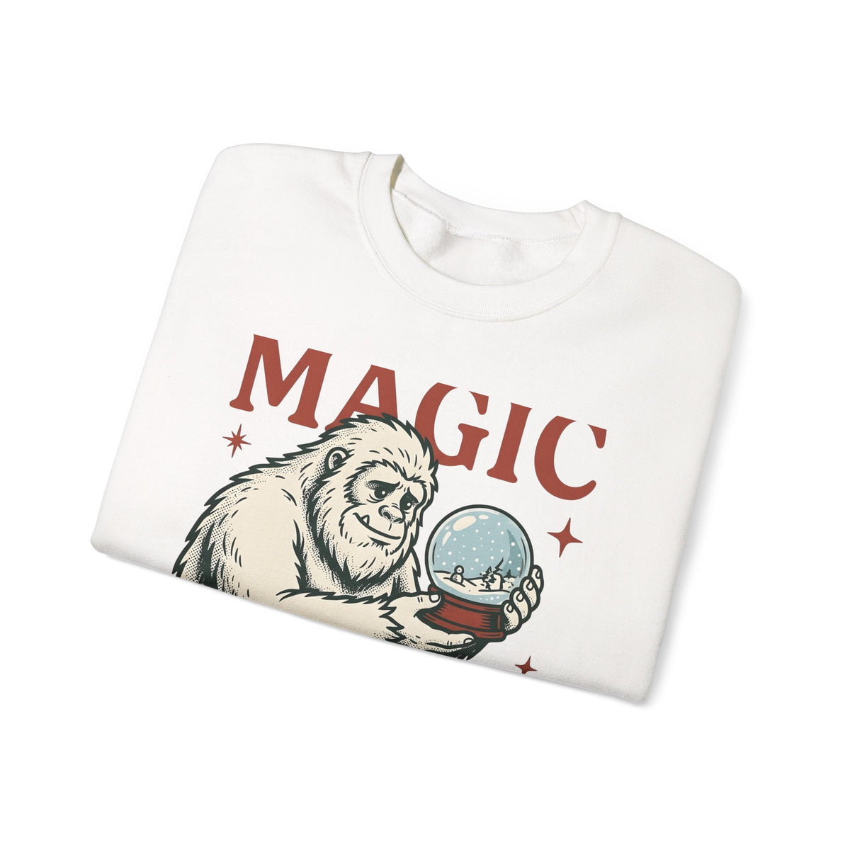 Sasquatch Penguin Sweatshirt Christmas Frost Gift Women Antique Sweatshirt Bigfoot Sweatshirt Xmas Fan Vintage Sweatshirt Frosty Graphic Throwback Snow Ball