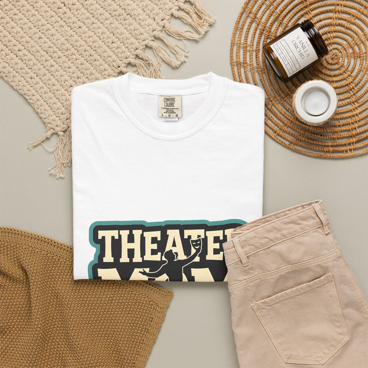 Play Actor T-Shirt Moms Show Gift Women Line Art T-Shirt Thespian T-Shirt Mother Fan Minimalist T-Shirt Drama Graphic Old School Theater Mask