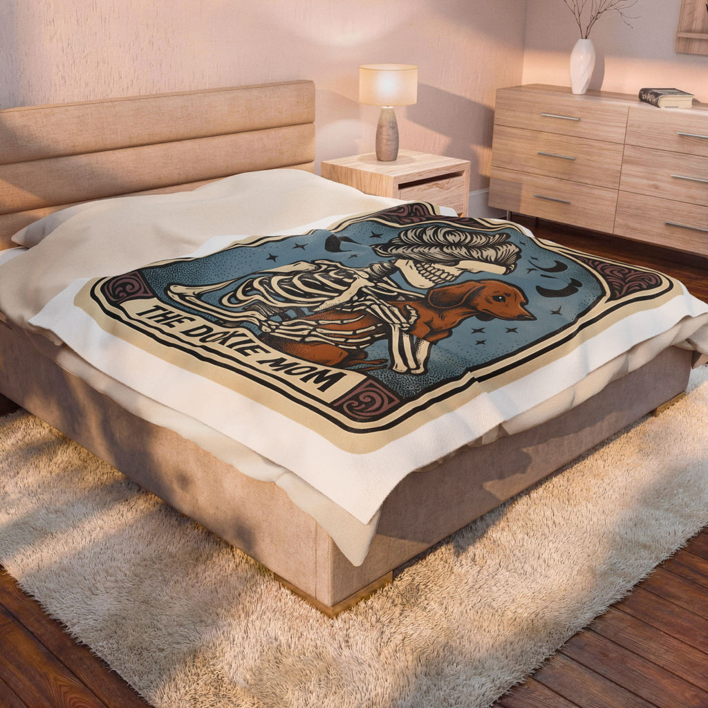 Skeleton Dog Blanket Halloween Pet Gift Women Dark Blanket Dog Blanket Horror Fan Gothic Blanket Animal Graphic Retro Moon Blanket