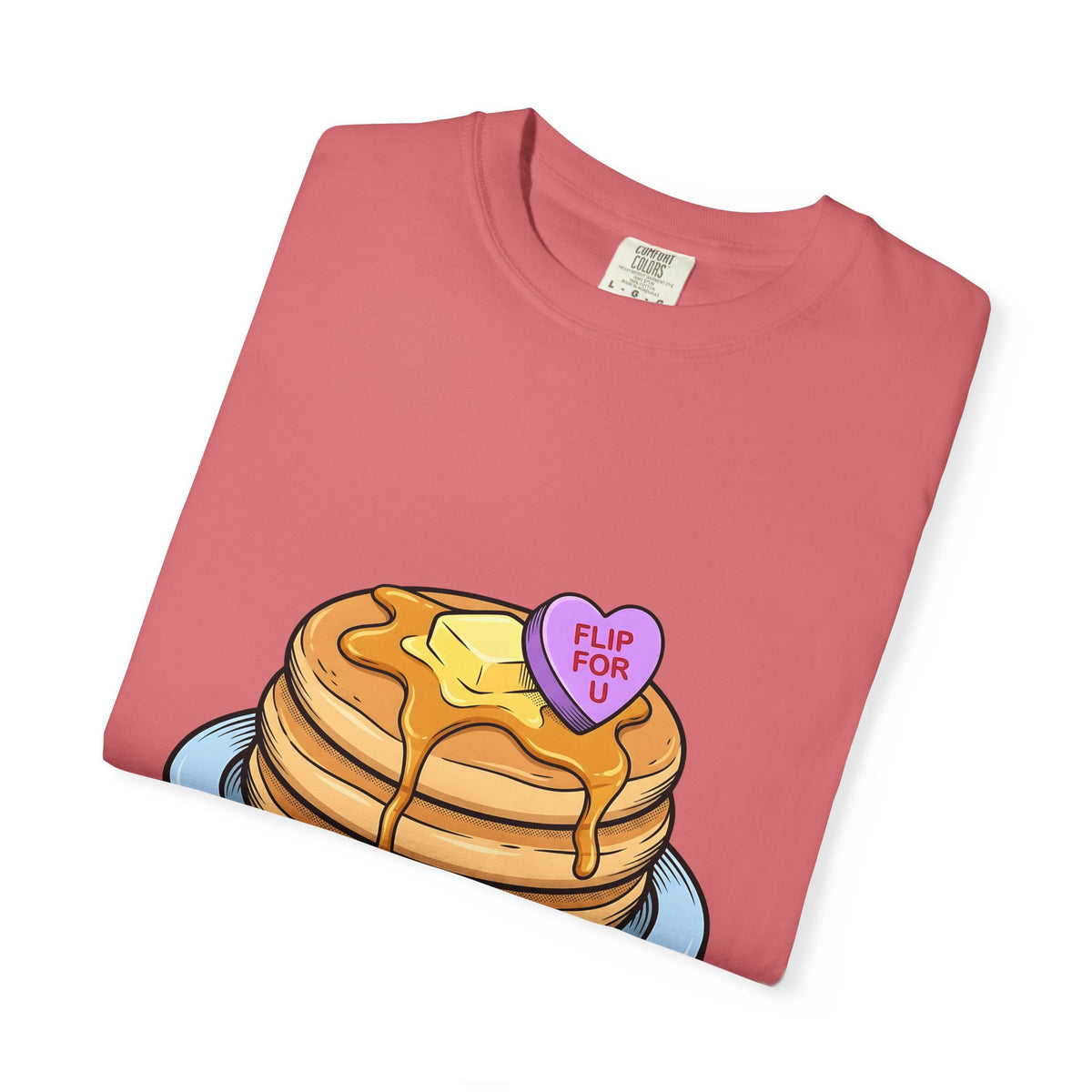 Pancakes Pile T-Shirt Desserts Brunch Gift Women Comic T-Shirt Pancake Stack T-Shirt Sweets Fan Cartoon T-Shirt Breakfast Graphic Design Graphic