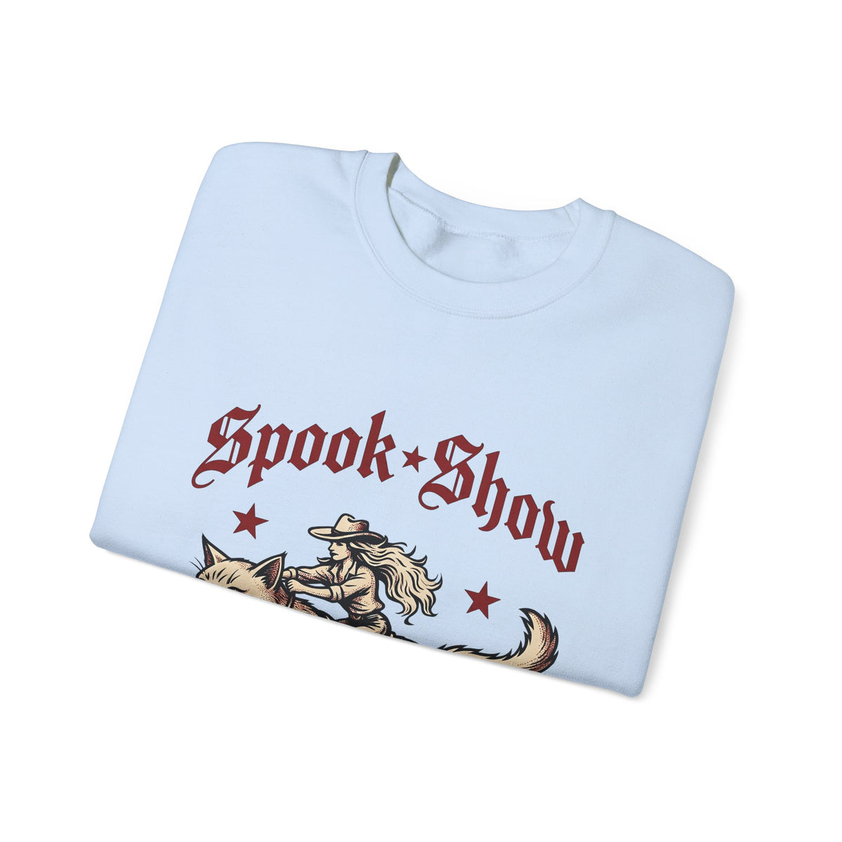 Cowgirl Kitten Halloween Rodeo Gift Farmhouse Kitten Horror Fan Rustic Rodeo Nostalgic Twinkles Sweatshirt