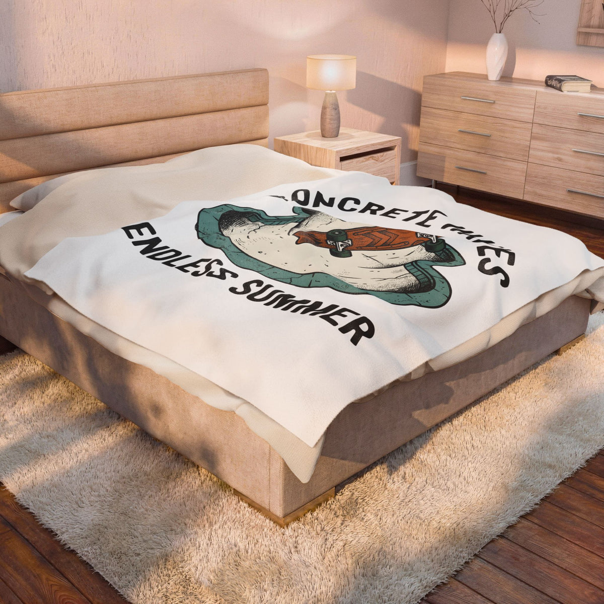 Skate Pool Blanket Sports Boardsports Gift Women Retro Blanket Skatepark Blanket Athlete Fan Vintage Blanket Surfing Graphic Sketch Cement Bowl