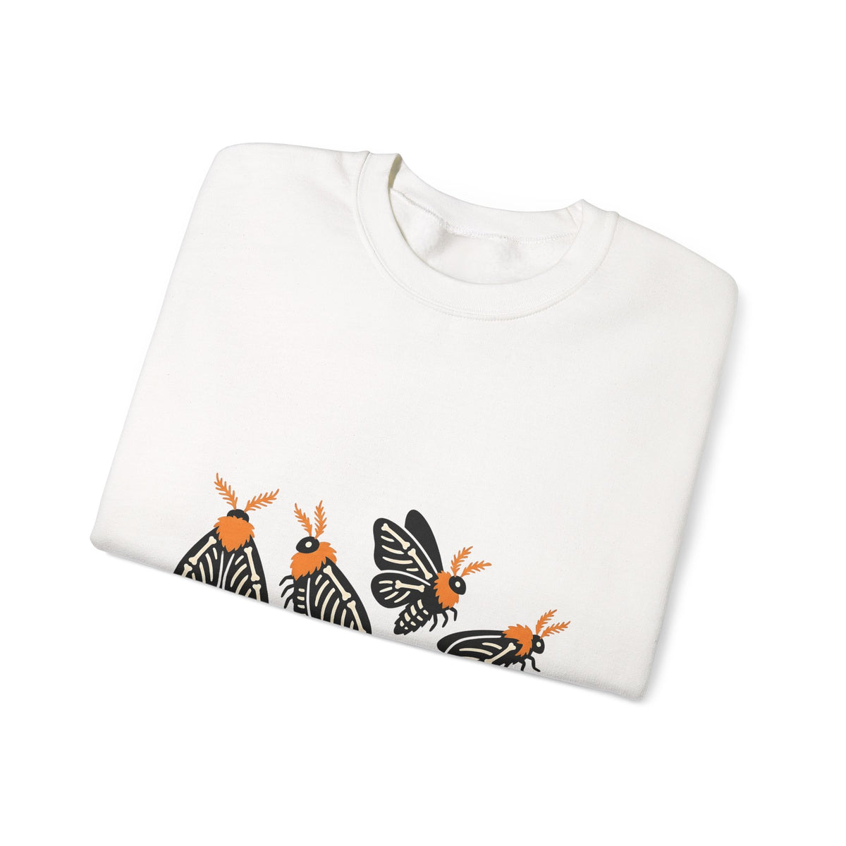 Skeleton Butterfly Sweatshirt Halloween Critter Gift Women Pop Art Sweatshirt Butterfly Sweatshirt Spooky Fan Retro Sweatshirt Creature Graphic Cartoon Amber