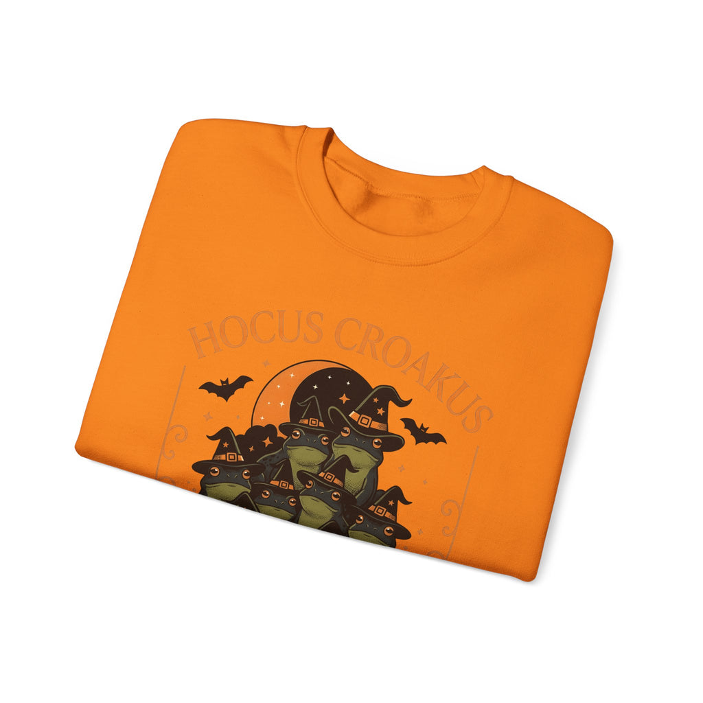 Witch Frogs Sweatshirt Halloween Animal Gift Women Cartoon Sweatshirt Toad Sweatshirt Horror Fan Comic Sweatshirt Creature Graphic Vintage Cauldrons Sweatshirt