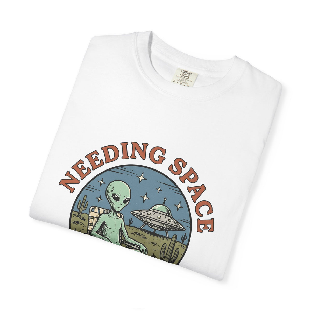 Alien Graphic T-Shirt Alien Humor Gift Women Vintage T-Shirt Ufo T-Shirt Extraterrestrial Fan Alienware T-Shirt Comedy Graphic Retro Spaceship