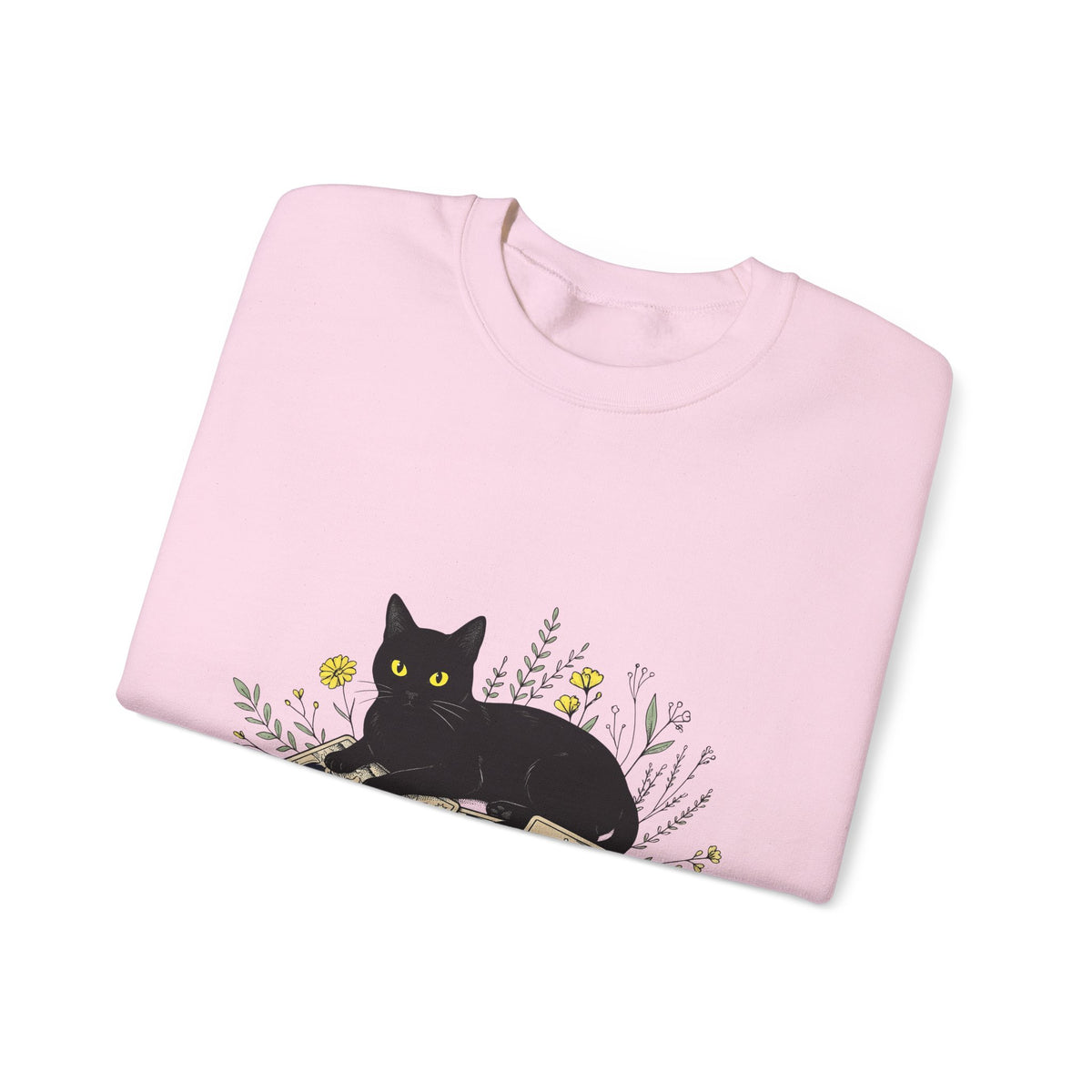 Black Cat Sweatshirt Cat Witchcraft Gift Women Botanical Sweatshirt Cat Sweatshirt Feline Fan Botanical Sweatshirt Occult Graphic Vintage Tarot Cards Sweatshirt