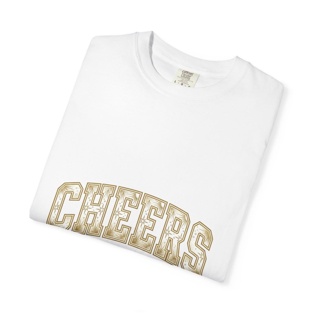 Festive Lettering Holiday Gathering Gift Cheerful Typography Christmas Fan Hand Lettering Party T-Shirt