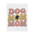 Dog Outline Blanket Dog Mom Animal Gift Women Vintage Blanket Puppy Blanket Dog Mom Fan Retro Blanket Creature Graphic Minimalist Large Text Blanket