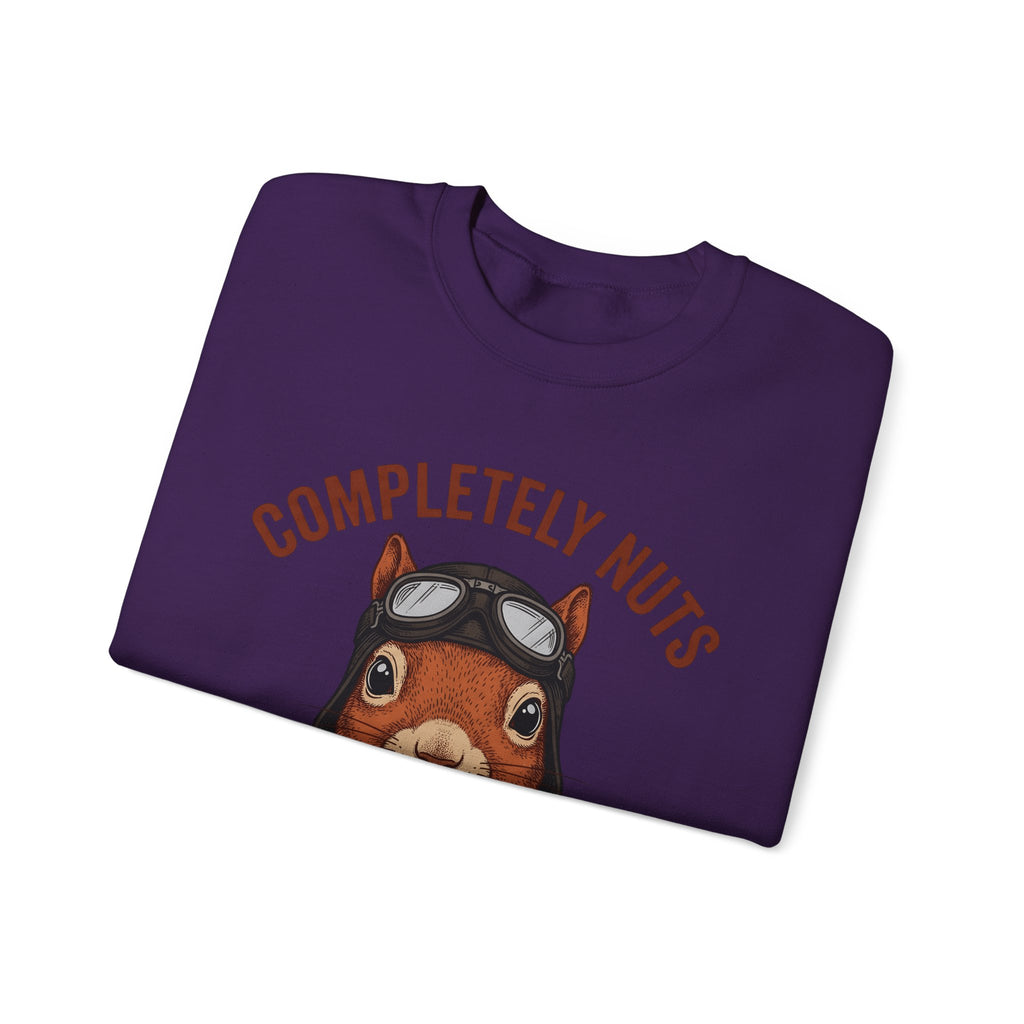 Squirrel Aviator Sweatshirt Funny Wildlife Gift Women Comic Sweatshirt Chipmunk Sweatshirt Humor Fan Cartoon Sweatshirt Animal Graphic Retro Pilot Goggles