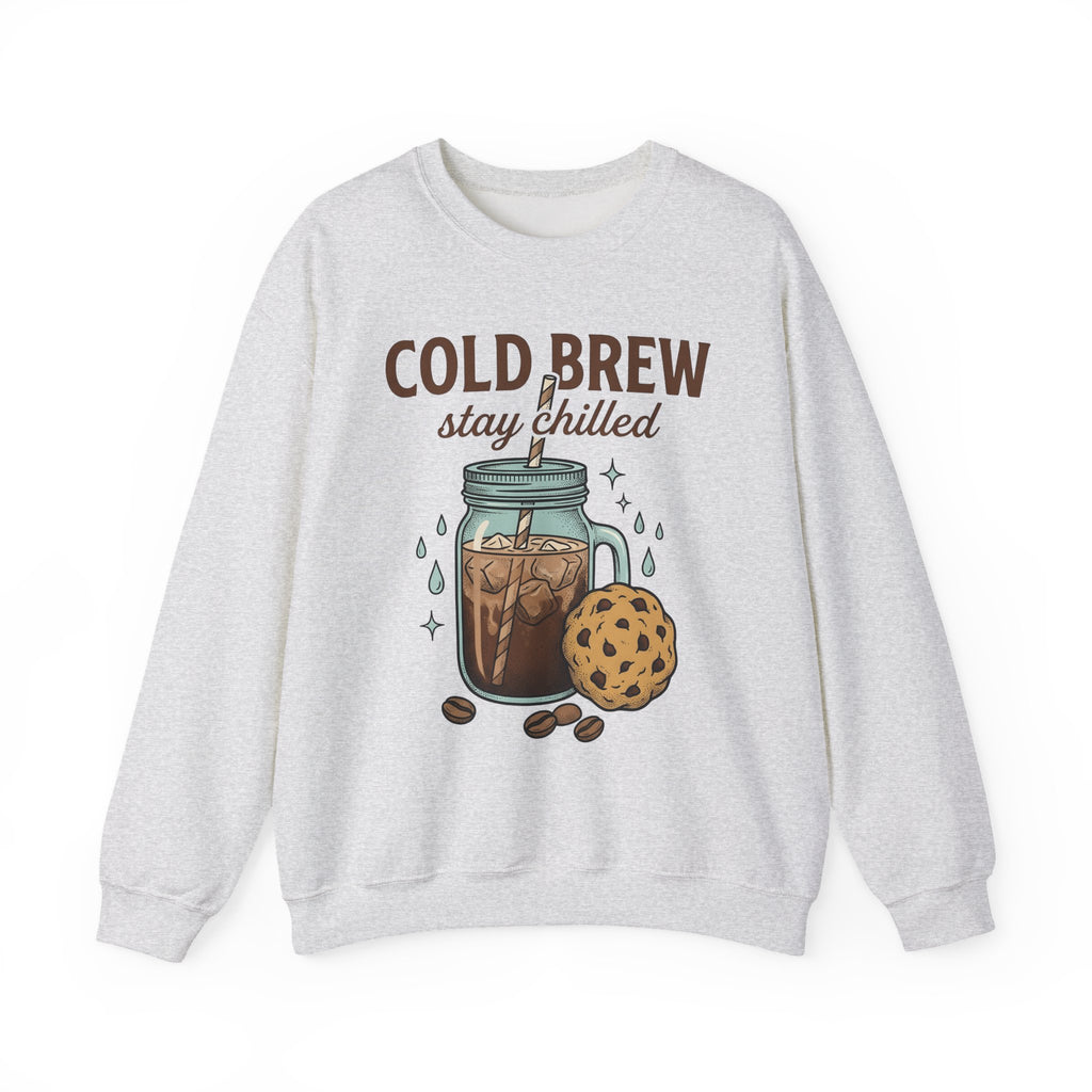 Iced Coffee Cookie Sweatshirt Coffee Foodie Gift Women Hand Drawn Sweatshirt Coffee Cookie Sweatshirt Coffee Fan Illustrated Sweatshirt Food Graphic Vintage